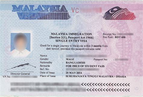 malaysia visa on arrival requirements